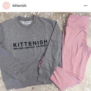 Kittenish Mason Leggings in Pink